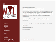 Tablet Screenshot of michl-das-steakhaus.at